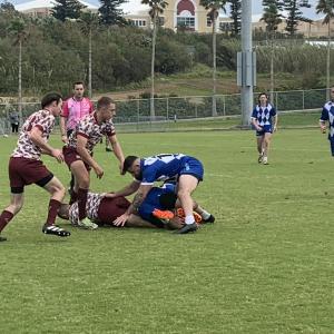 ruck on the pitch